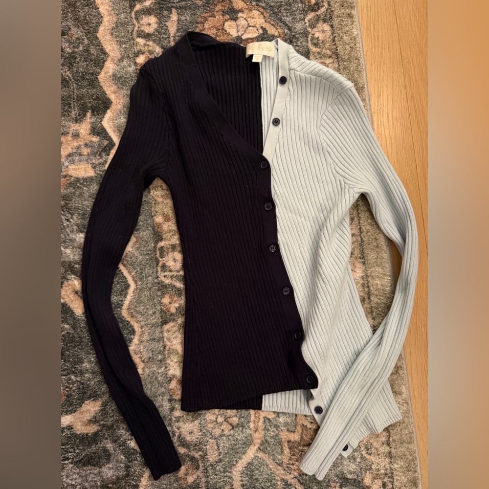 Two toned cardigan